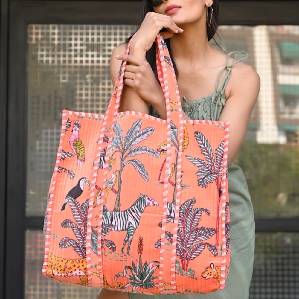 Wolf & Badger | The Ultimate Jungle Tote | Orange